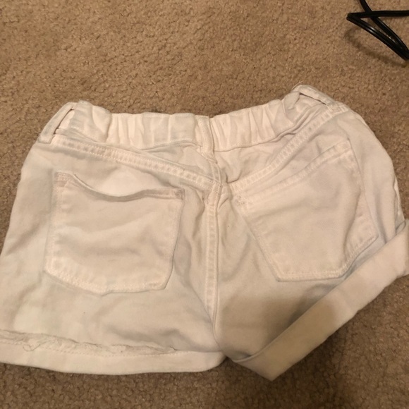 Selling girls white jean shorts for $15.00 - Picture 2 of 2